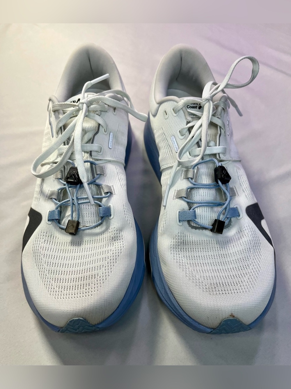 Free People Mount to Coast R1 Running Shoes Sneakers Twilight Blue White 11 - Picture 7 of 14